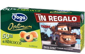 albicocca-3x200 cl yoga succo di frutta conserve italia cars 2 disney film 3d