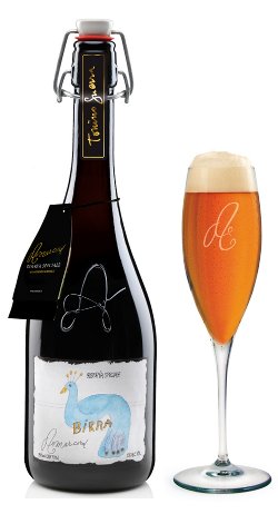 Bottiglia Birra Riserva Speciale Artigianale Amarcord con Bicchiere 75 cl