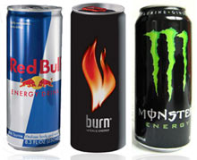 Energy Drinks Bevande Energetiche Red Bull Burn Monster