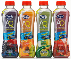 Yoga AQ Antiossidante Quotidiano Succhi Bevande Frutta Funzionali Bevi e ricaricati concorso confezioni Pet