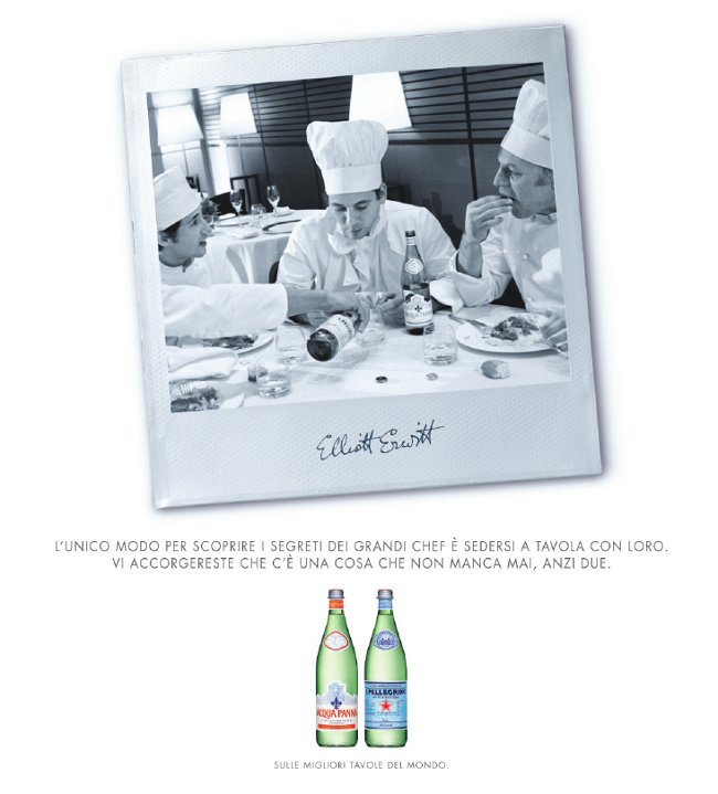 sanpellegrino Pubblicità ads campagna acqua sanpellegrino acqua panna chef migliori tavole del mondo