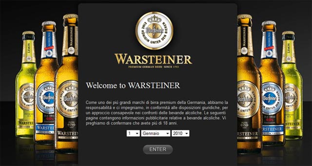 Warsteiner-Immagine nuovo sito web