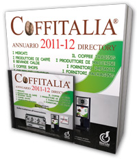 Annuario Coffitalia Beverfood Caff� e Torrefattori prodotti operatori mercati rendering 3d libro e compact disk cd