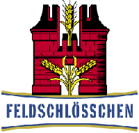 Feldschl�sschen birra Svizzera Marchio stemma logo castello rosso